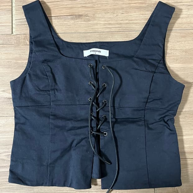 [에잇세컨즈 8seconds] 슬리브리스 베스트 네이비