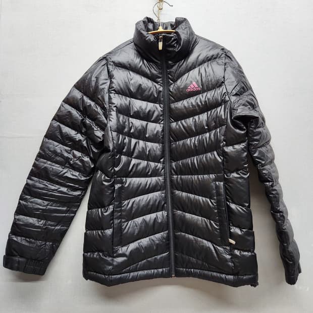 아디다스 로고 구스다운 스트링 경량패딩 80(S)