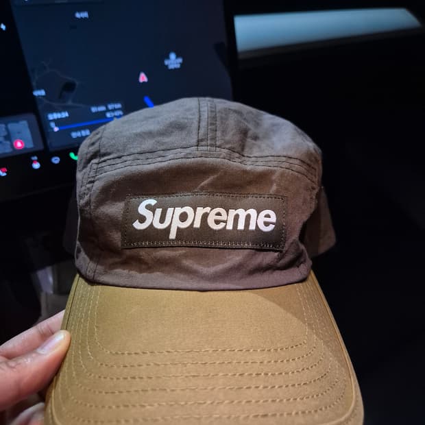 21FW 슈프림 왁스드 캠프캡