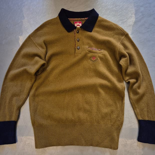 90s Schneiders 카라 울 니트