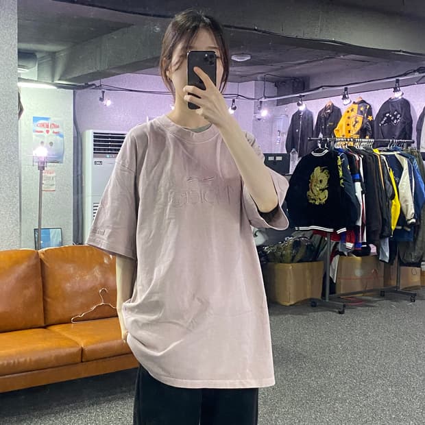 NOICE 센터로고 반팔티 B2163