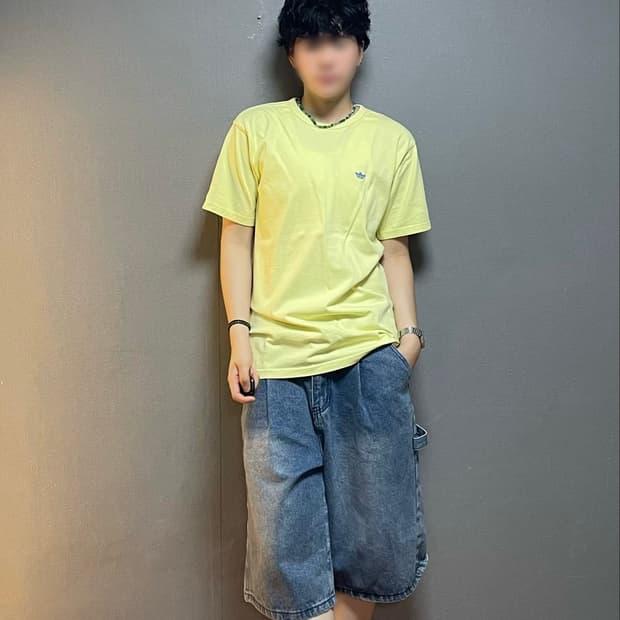 아디다스 오리지널 미니 트레포일 반팔