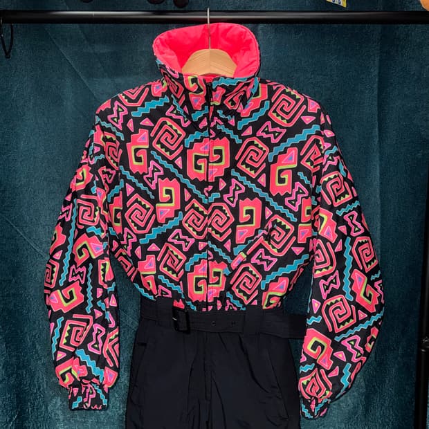 80s Powderhorn 스키 수트 made in USA (S) 