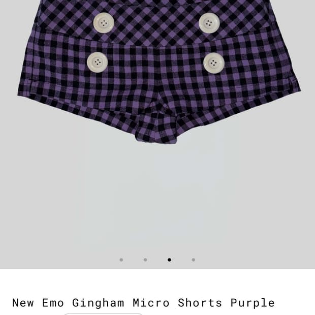 스컬프터 마이크로쇼츠 New Emo Gingham MicroShorts 