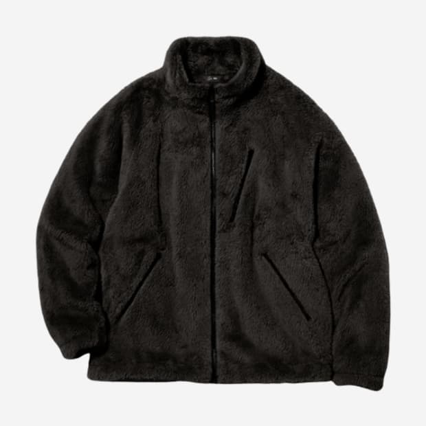 [새상품/당일배송] 유니클로 니들스 후리스풀집재킷 블랙 M사이즈