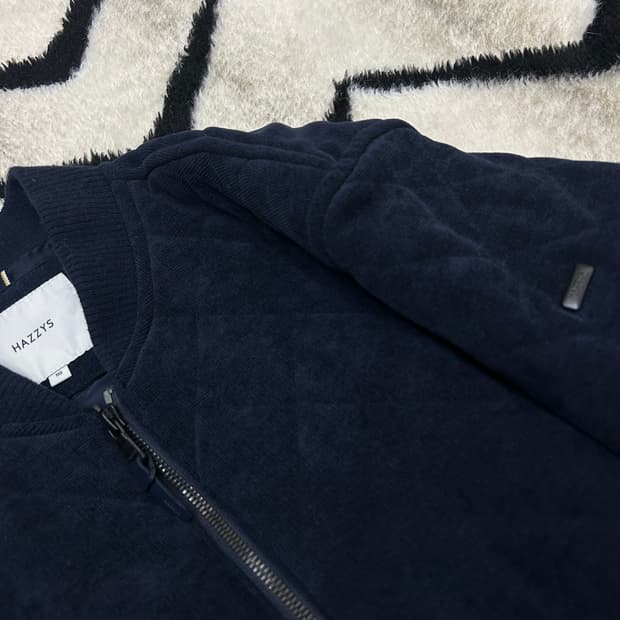 [2XL]헤지스 2Way 퀄팅 블루종 자켓/네이비