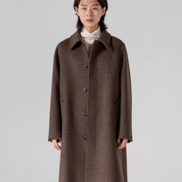 주앙옴므 헤링본코트 브라운 s사이즈