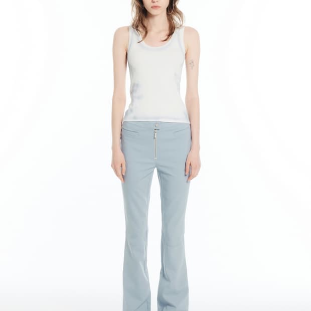 세릭 프론트 짚 슬림 팬츠