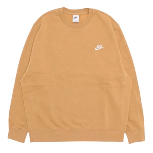 나이키 NSW 클럽 플리스 크루 스웨트셔츠 엘리멘탈 골드 - 아시아