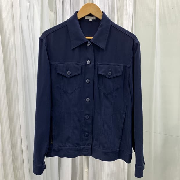 일본 빈티지 MELROSE 실크 네이비 자켓 1645