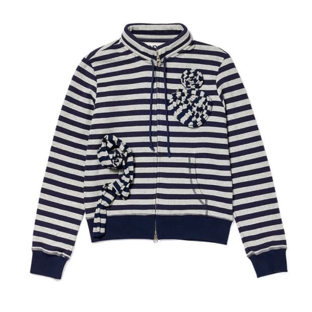 오픈와이와이 아플리케 집업 네이비 M