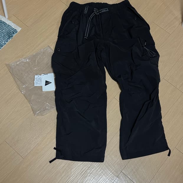 [XXL] 앤드원더 25fw 오버사이즈 카고 팬츠 블랙