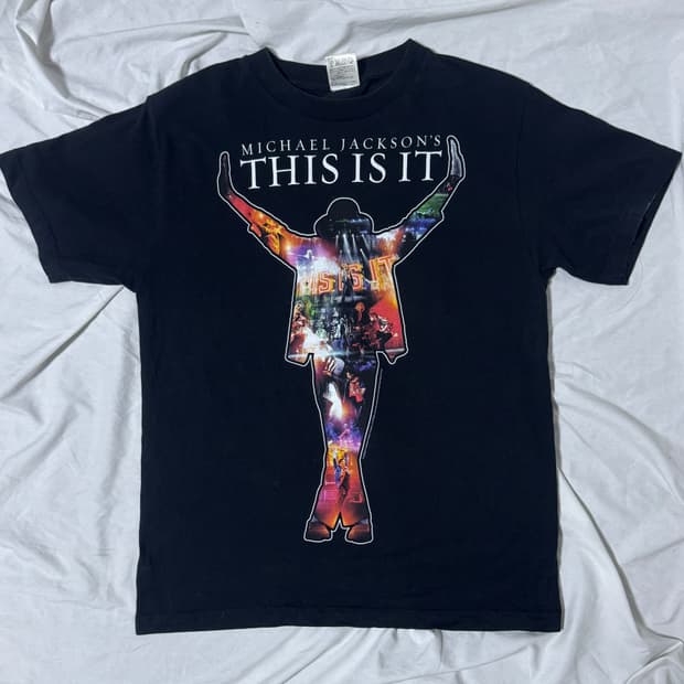 00s 마이클 잭슨 this is it 티셔츠 유니버셜 뮤직