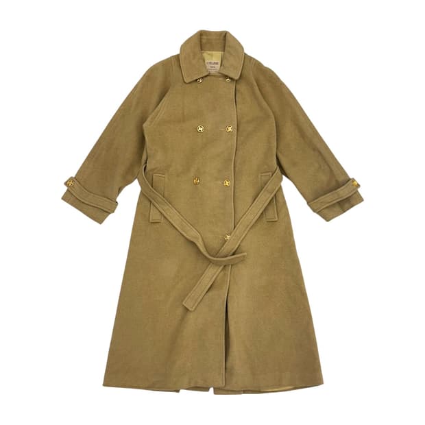 셀린느 더블 울 코트