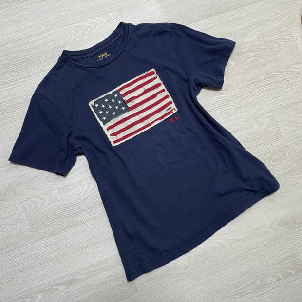 대대장)폴로 랄프로렌 패치 성조기🇺🇸 반팔티