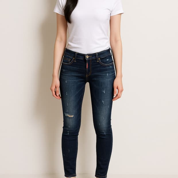 디스퀘어드2 스키니 지퍼 데님 팬츠_38