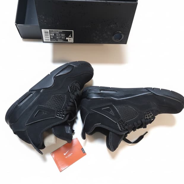 조던 4 레트로 블랙 캣 2006 (풀박)