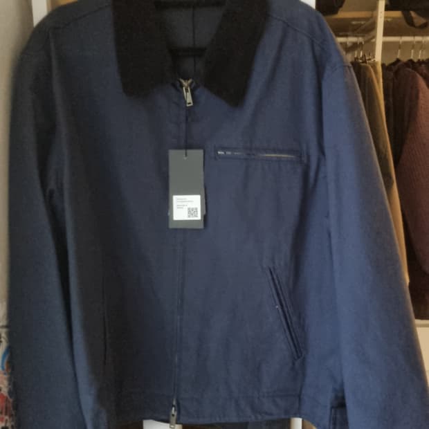 무신사스탠다드 캔버스 워크 재킷(아이언 그레이) L