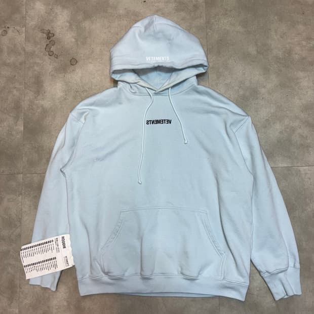 20aw Reverse Logo big label hoodie