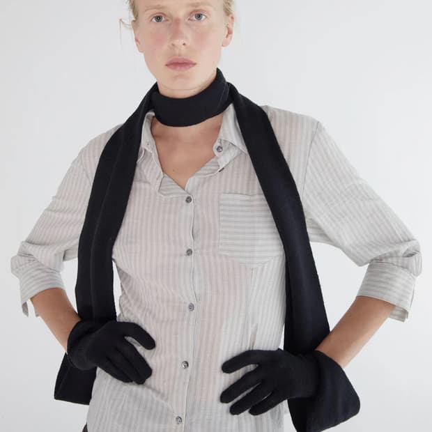 팔로마울 Flauta 장갑 머플러/다크 그레이