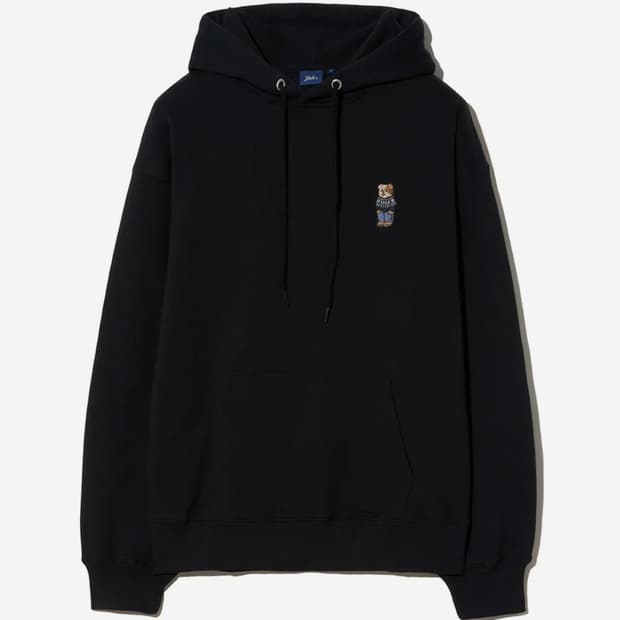 예일 검정 후드집업