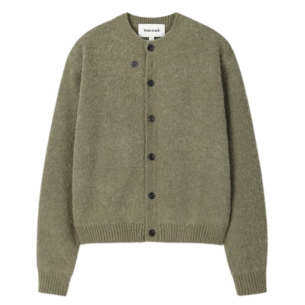 토니웩 알파카 가디건 헤지그린(XL)팝니다.