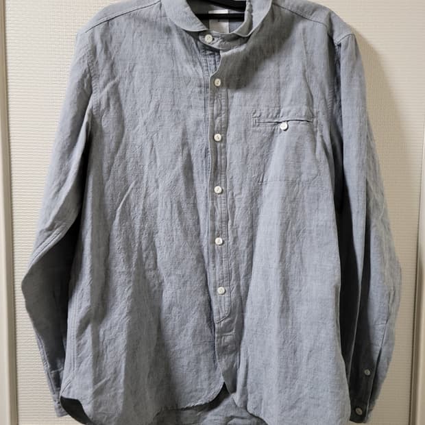 maillot 마일럿 긴팔 린넨면 혼방 셔츠 2사이즈