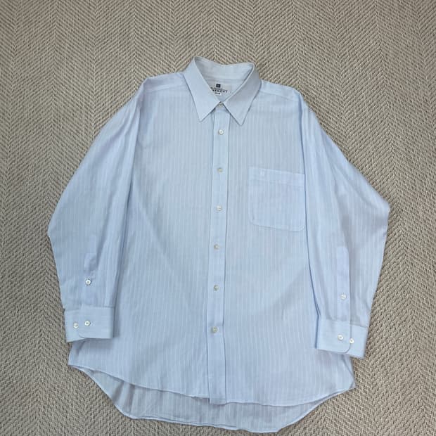 지방시 스카이블루 스트라이프 비즈니스 셔츠 