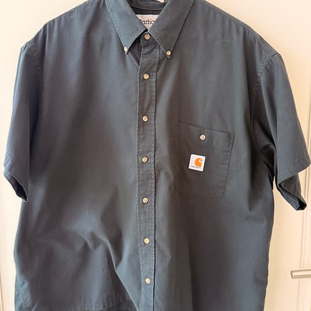 칼하트(Carhartt) 블랙 반팔 워크 셔츠 2xl