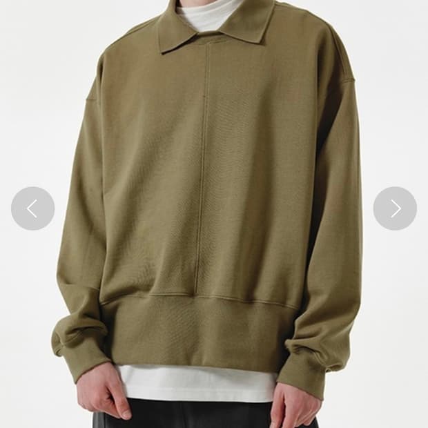 [M] IEY 와이드 카라 스웨트셔츠