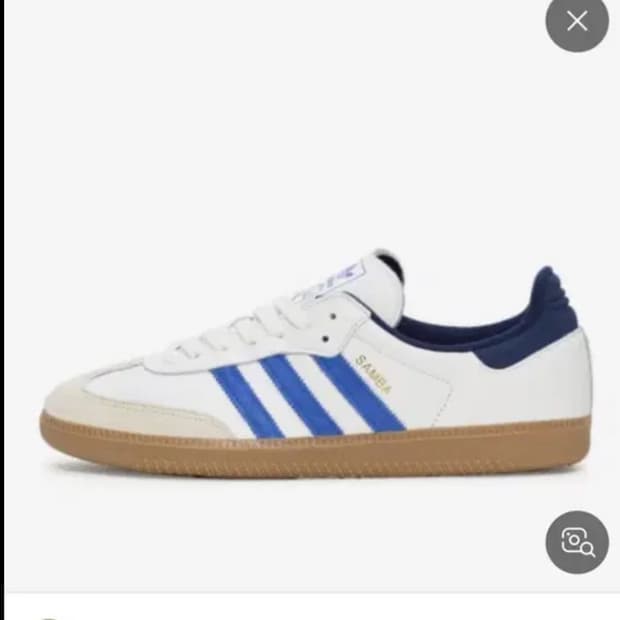 아디다스 삼바 og 스니커즈 운동화 화이트 블루