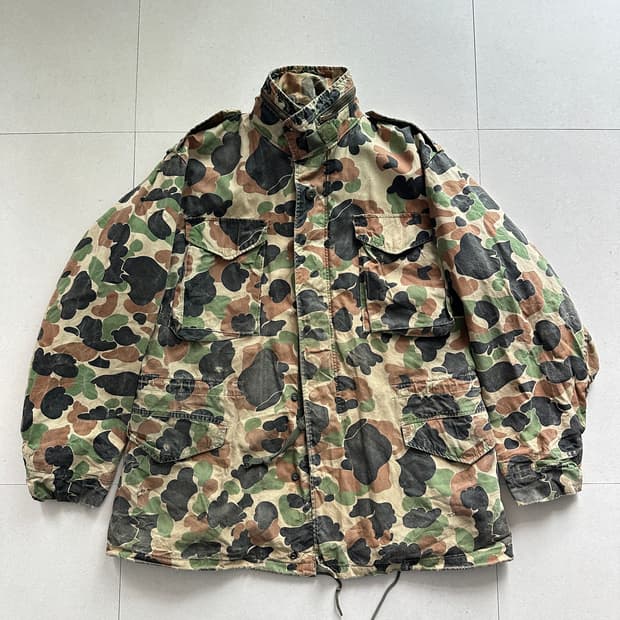 70s SO-SEW 제작 덕카모 프로그스킨 패턴 M65 필드자켓