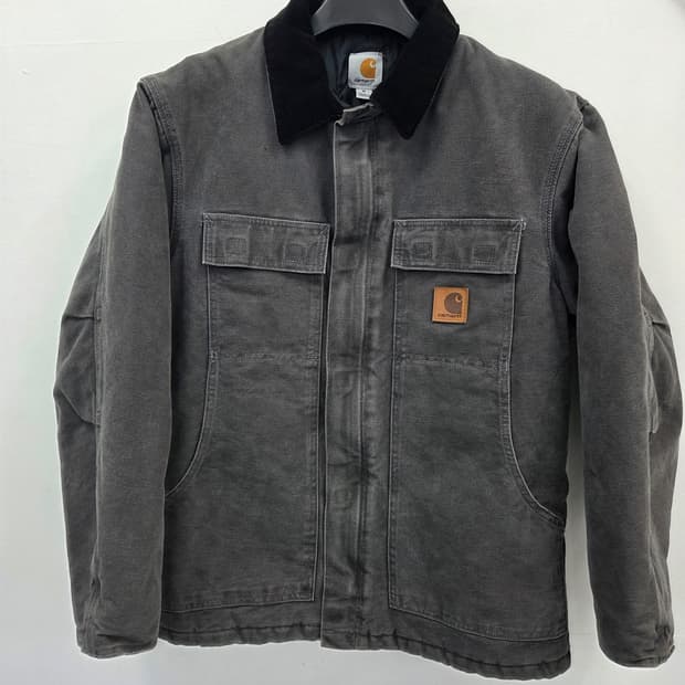 M 칼하트 C26 GVL 샌드스톤 회색  워크 자켓 블랙