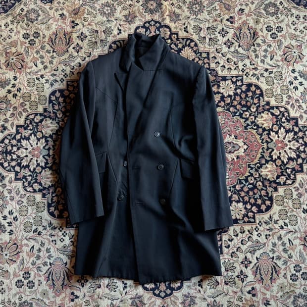 요지 야마모토 Y's 더블 브레스티드 코트 100~105