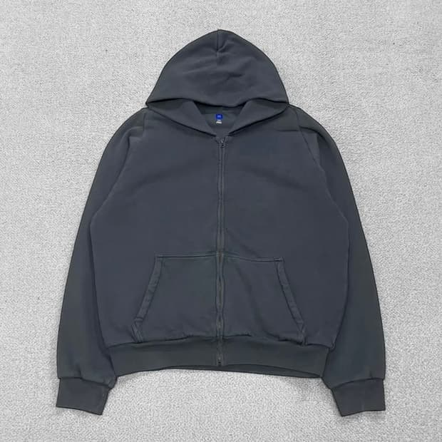 이지 갭 Yeezy gap 후드집업 다크 그레이 L