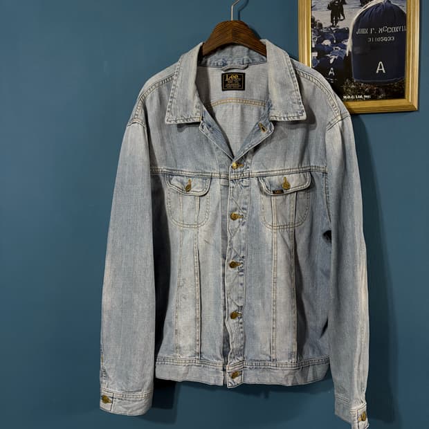 80-90s Lee patd-153436 denim jacket.