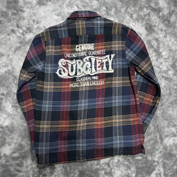 Subciety 섭사에티 체크 셔츠