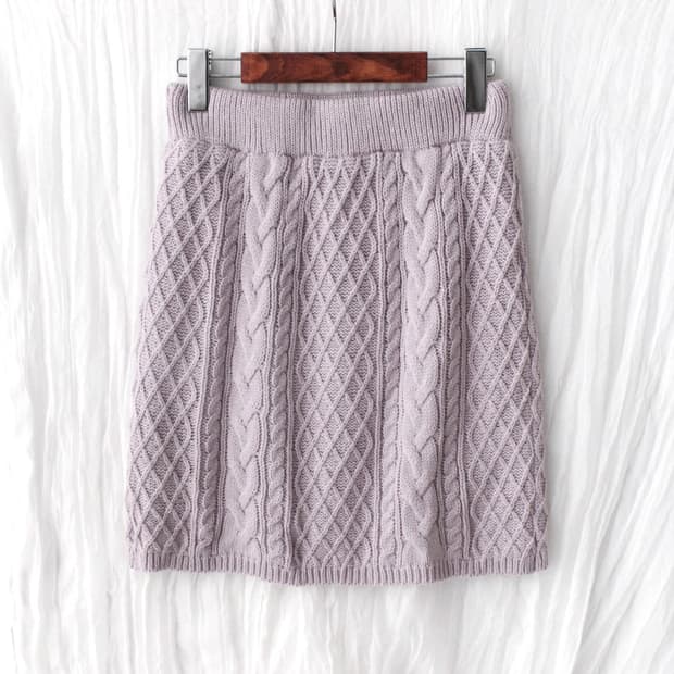 knit crochet skirt