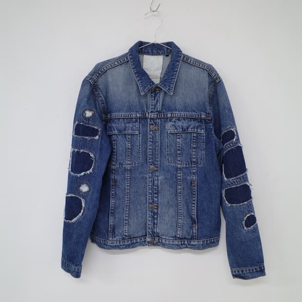 Helmut Lang Distressed Denim Jacket