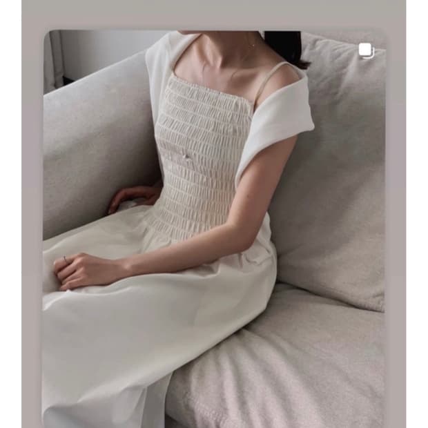 시에 밀로 크림 원피스 M
