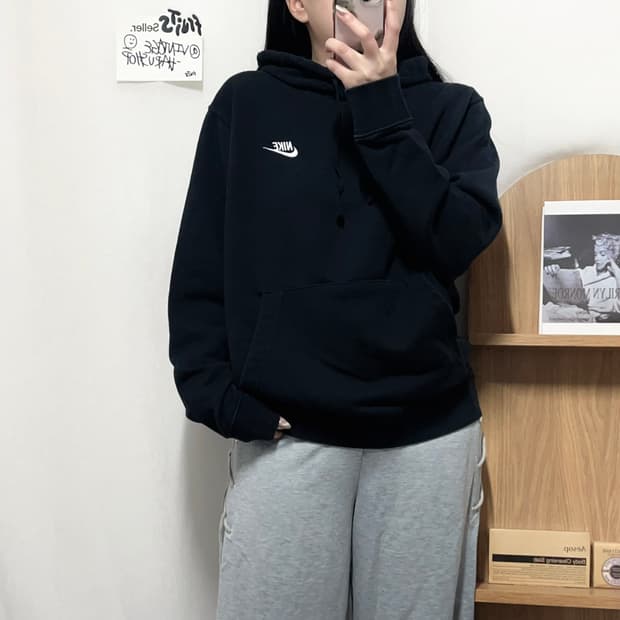 [정품] 나이키 블랙 푸츄라 후드티 [ XL ]