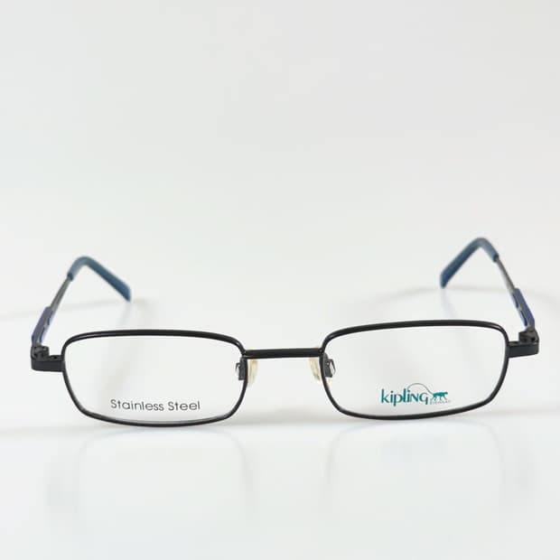 90s Kipling 블랙 슬림 스퀘어 빈티지 데드스탁 안경