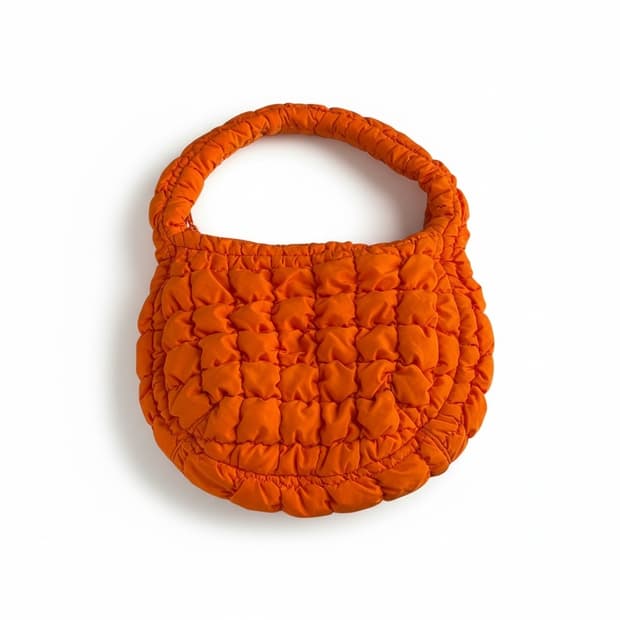 COS 쿠름백 코스 퀼티드 미니백 오렌지