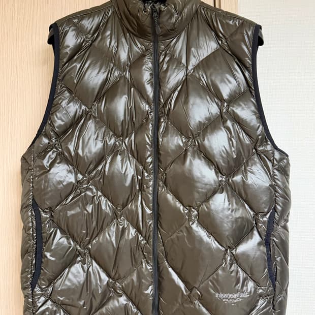 디스이즈네버댓 / 경량 패딩 베스트 브라운 / L