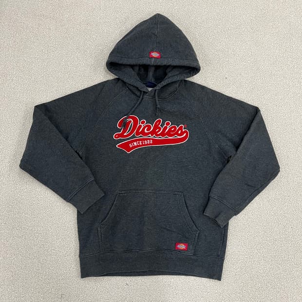 M 디키즈 프린팅 기모 후드 티셔츠 0223M1