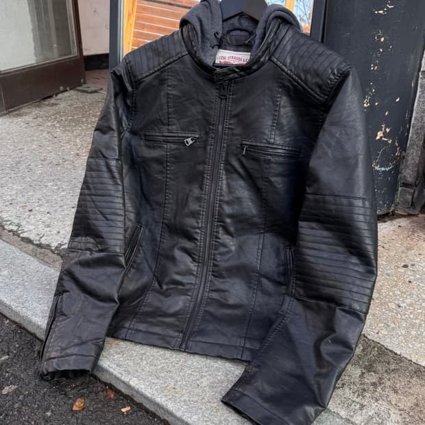[Levis] 후드 바이커 자켓