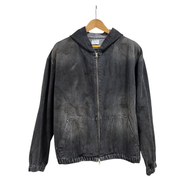 더티워싱 후드 블랙