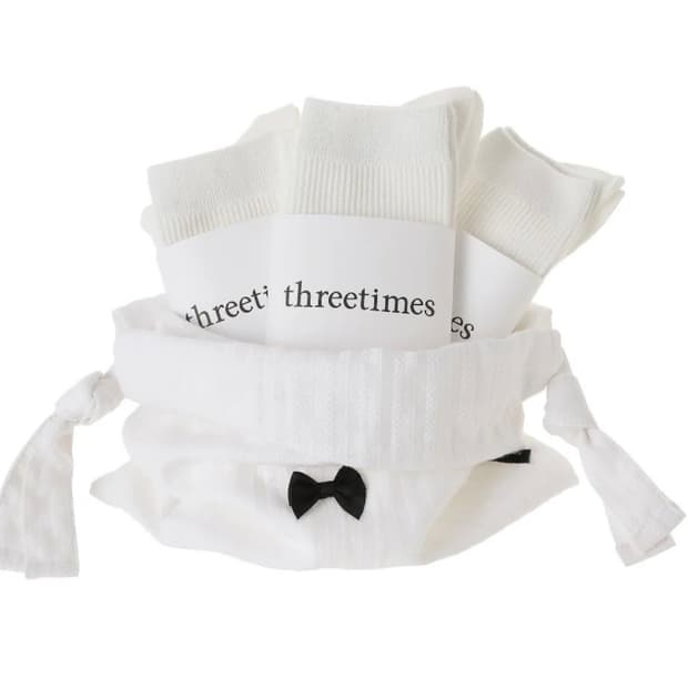 쓰리타임즈 양말 니삭스