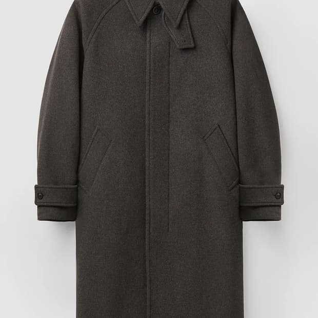 쿠어 발마칸 캐시미어 코트 신더 그레이