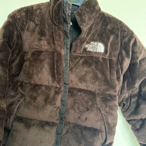 노스페이스 벌사 벨루어 눕시 패딩 브라운 S 